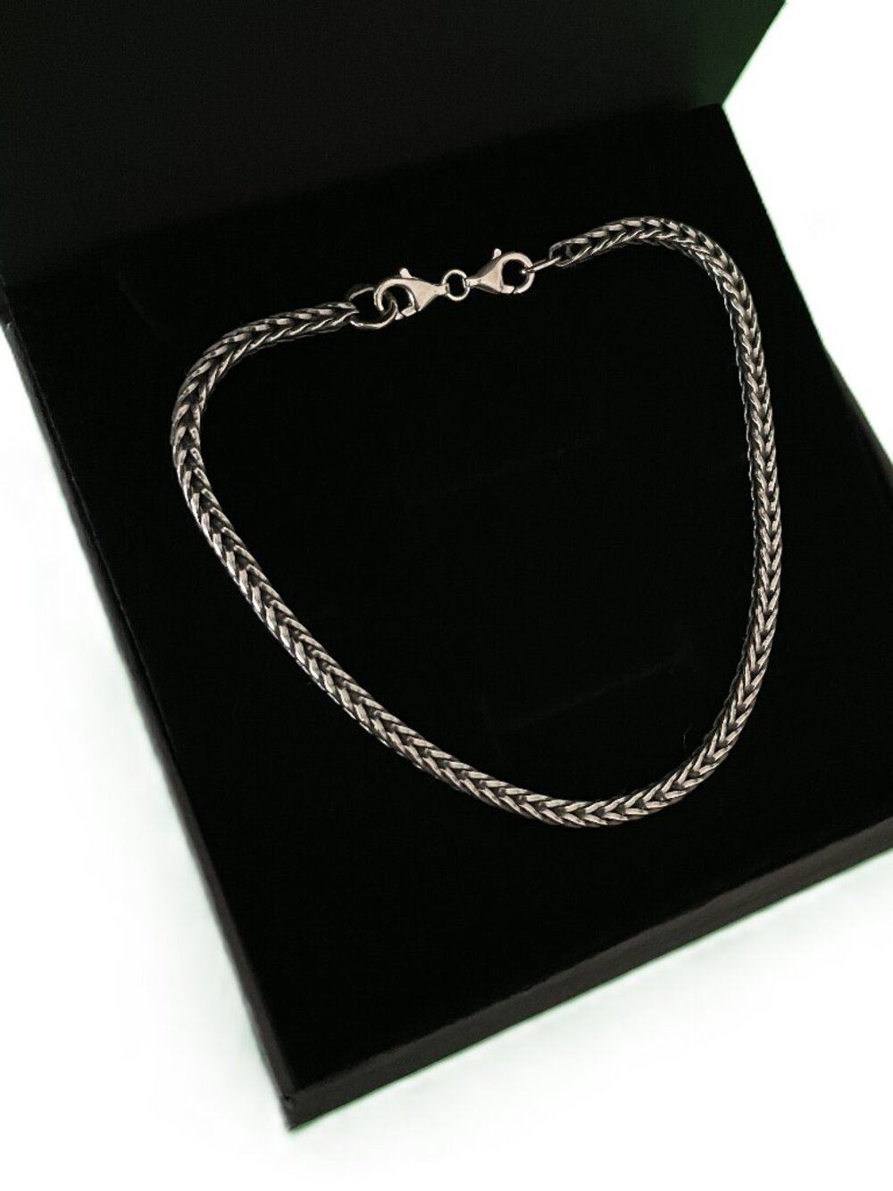 TROLLBEADS 925 Sterling Silver Foxtail Flexible Chain Bracelet 8.25